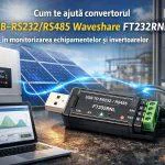 Cum te ajută convertorul USB–RS232/RS485 Waveshare FT232RNL în monitorizarea echipamentelor și invertoarelor