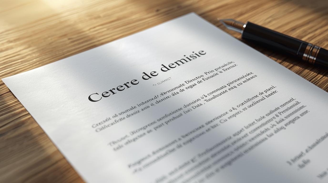 Cum se scrie o demisie corect