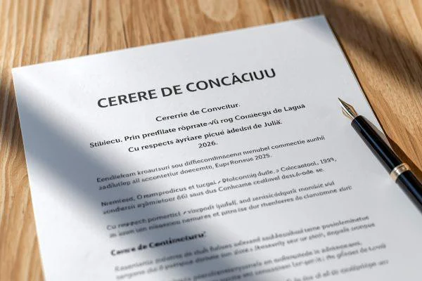 cum se scrie o cerere de concediu