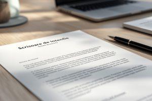 cum se scrie o scrisoare de intentie