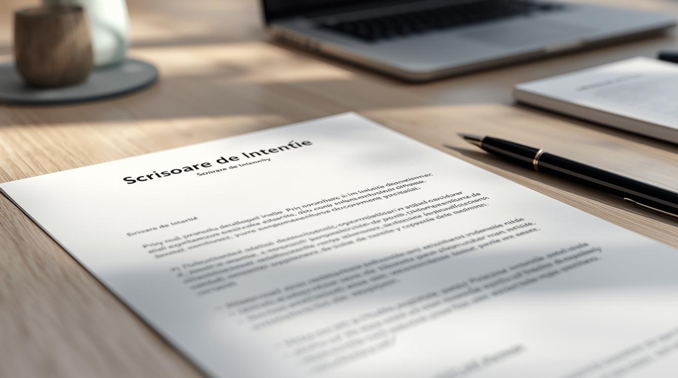 cum se scrie o scrisoare de intentie