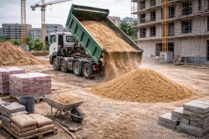 Transportul de nisip: factorul esențial care îți poate accelera sau bloca lucrările de construcții transport-nisip
