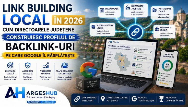 Link Building Local in 2026: Cum Directoarele Judetene Construiesc Profilul de Backlink-uri pe Care Google il Rasplateste